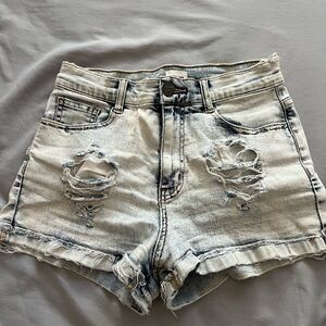 Distressed Denim Women's Shorts